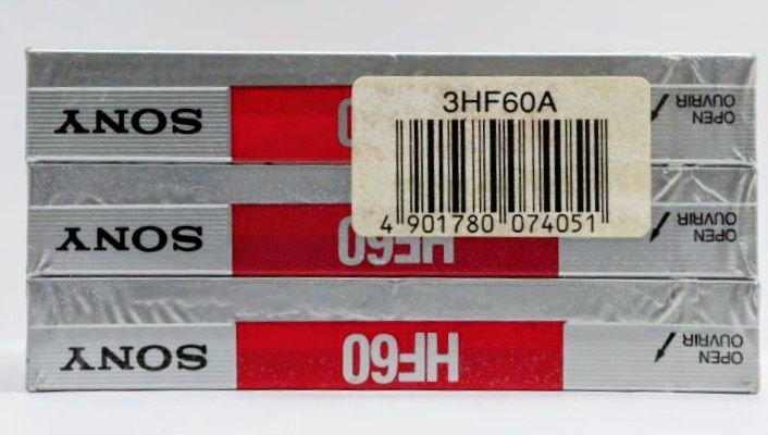 3 аудіо касети SONY HF 60 хвилин, виробництва Франції