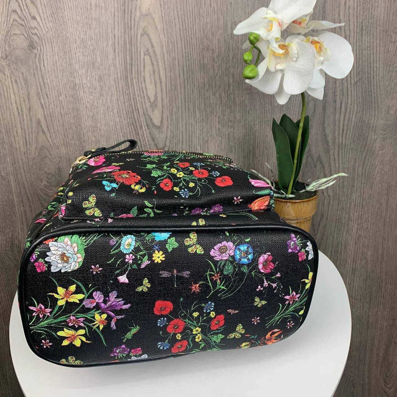 Детский рюкзак для девочек рюкзачок с цветочками прогулочный дитячий