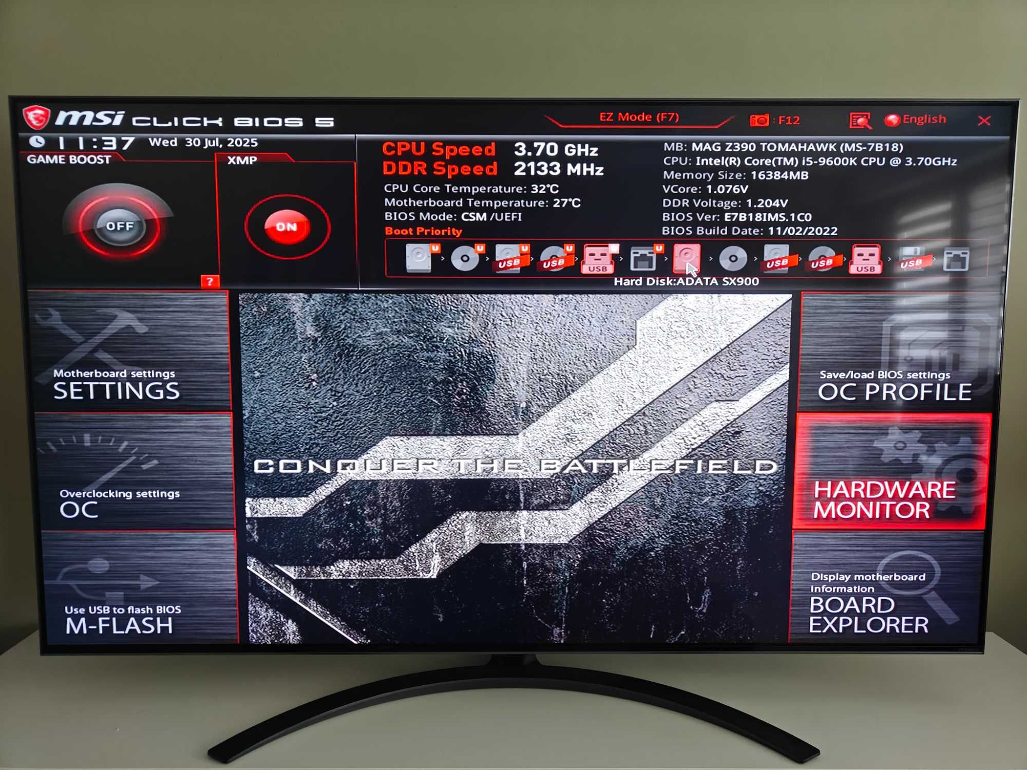 Komputer Intel i5 9600K / 16GB RAM / SSD 128GB
