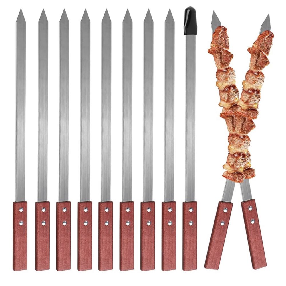 Nowy LALAGO zestaw do grilla,metalowe szpikulce do szaszłyków, 60 cm!