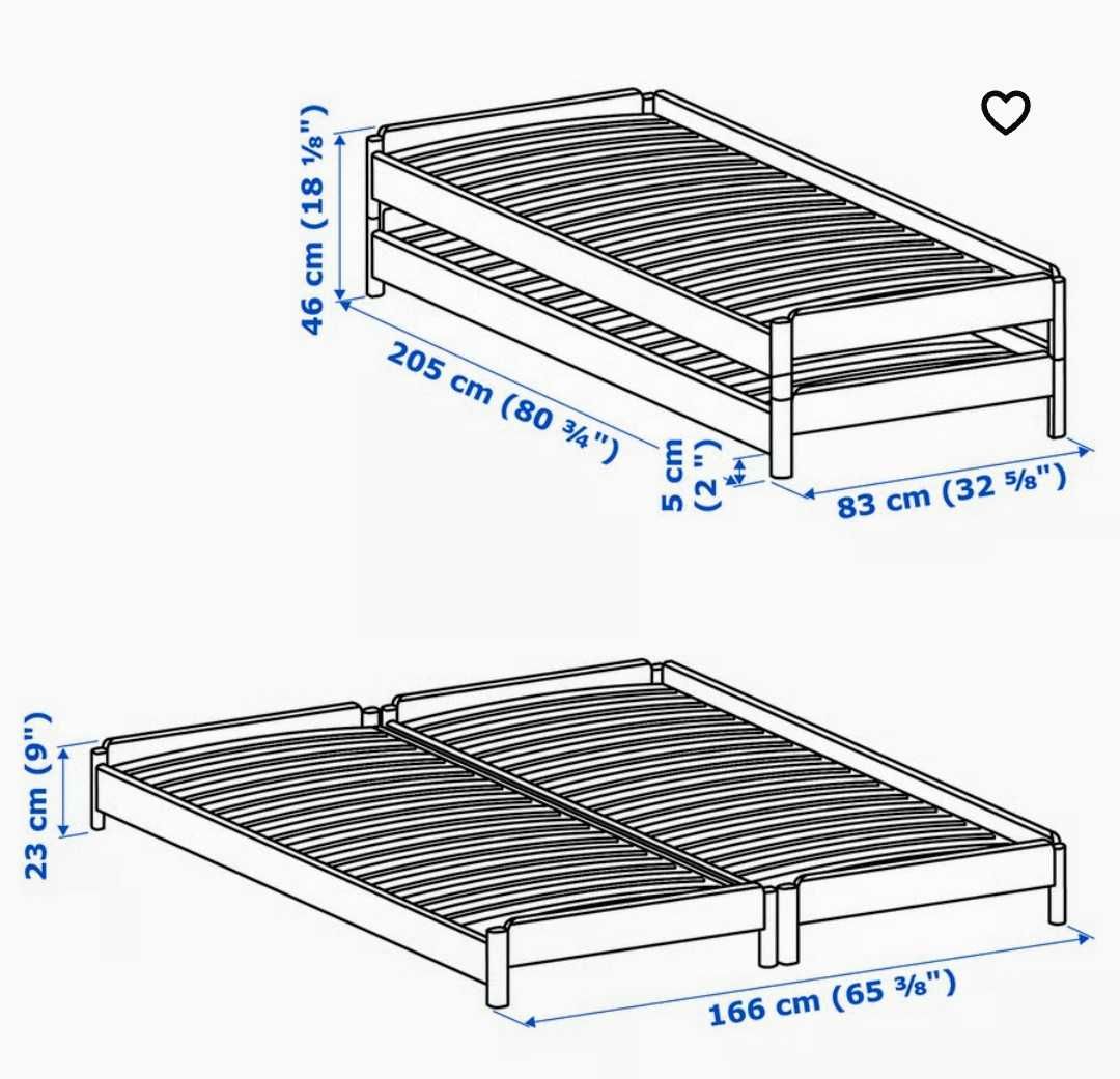 Cama dupla IKEA empilhavel