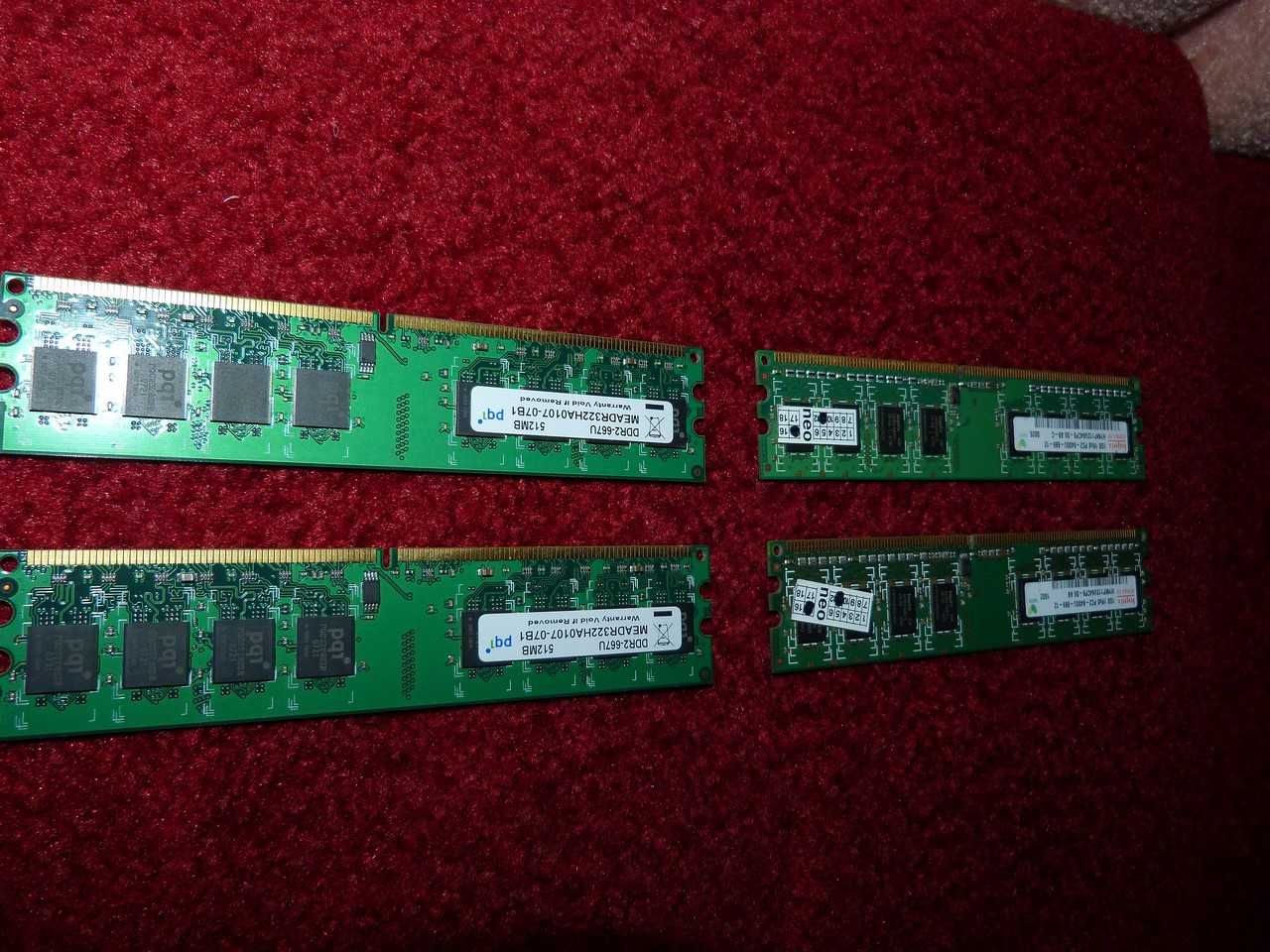 Оперативна пам'ять, ОЗУ планки 2 шт. по 512 Mb