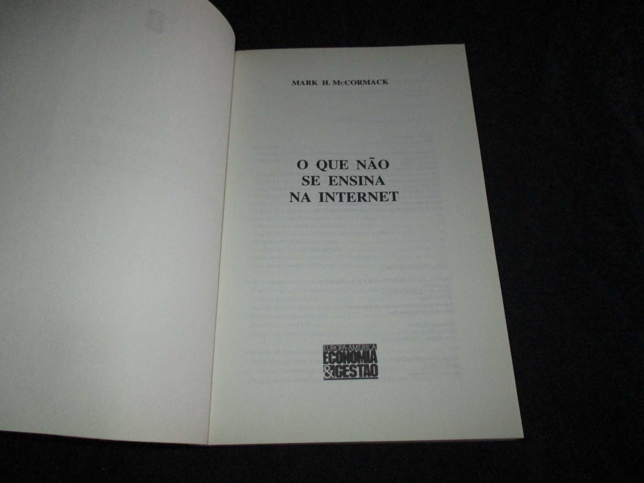 Livro O que não se ensina na Internet Mark McCormack