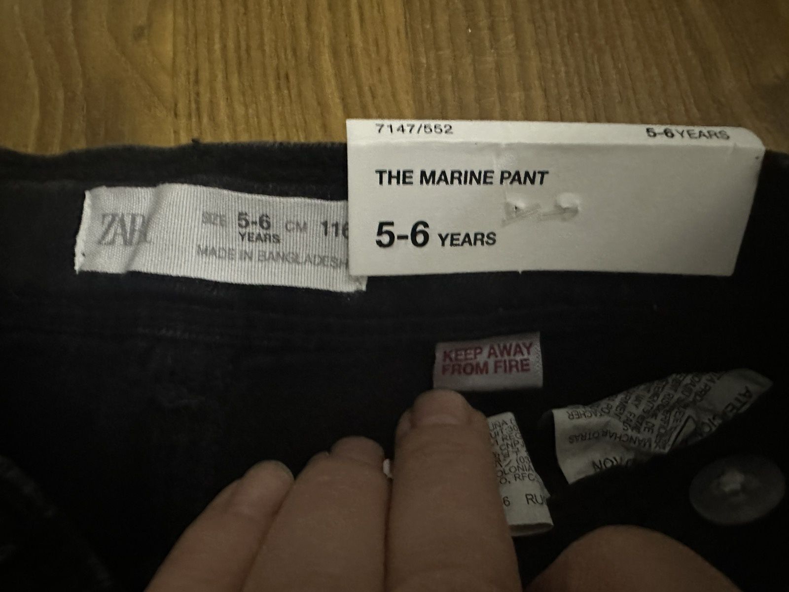 Джинси широкі палаццо Zara  Marine Pant  розмір 116