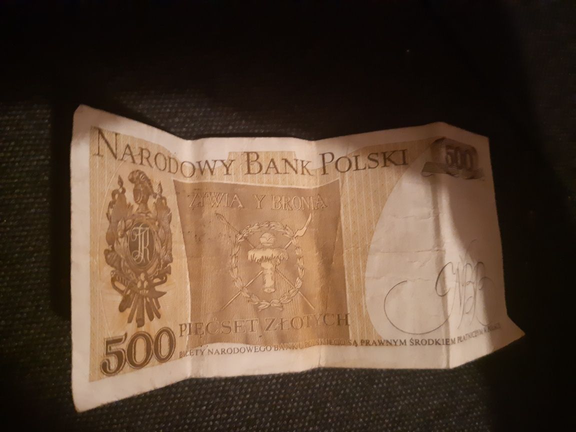 Banknot 500zł 1982r.