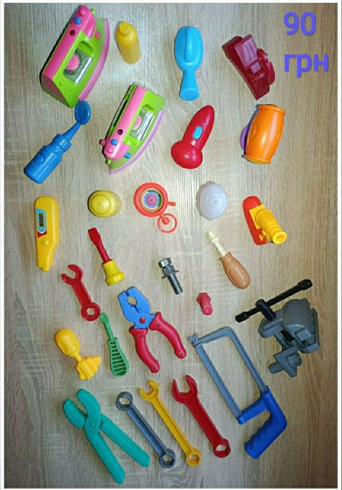 Дитячі іграшки. Надувний коник, Інструменти та прибори. Розпродаж