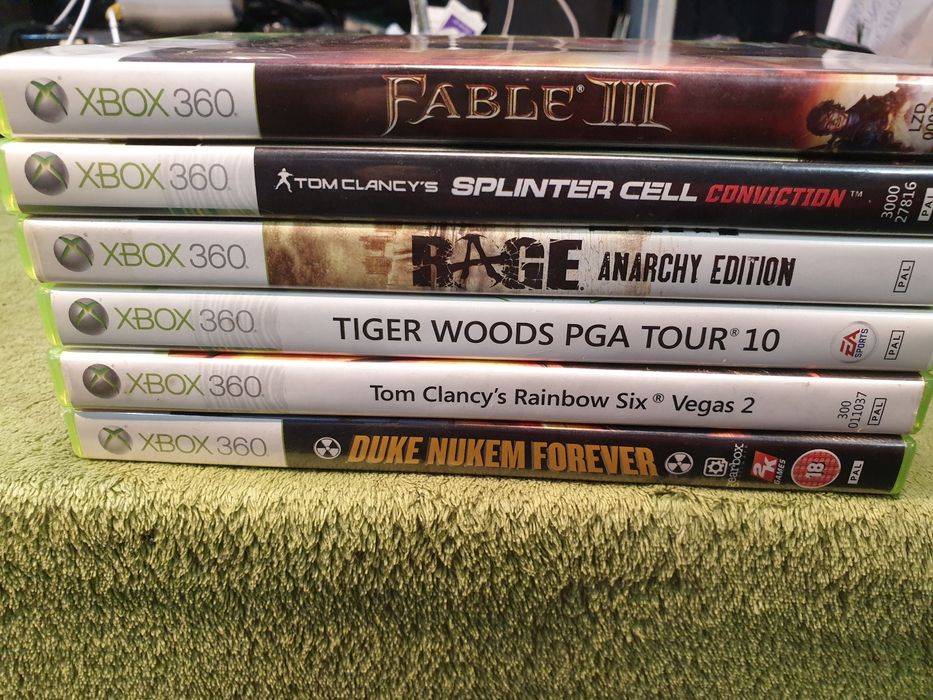 XBOX 360 zestaw 6 gier na konsolę vintage.