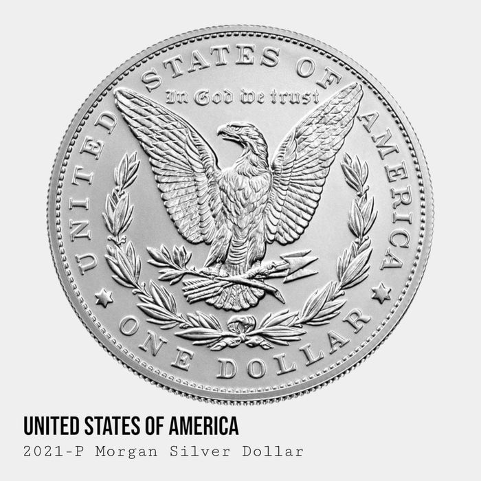 2021 • Срібна монета Морган • Morgan Dollar US Mint • Silver .999 •