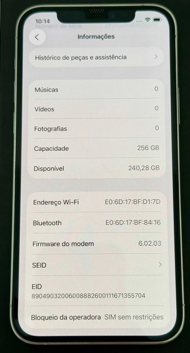 Iphone 12 Pro - Branco 256 Gb - Desbloqueado - Muito bom estado
