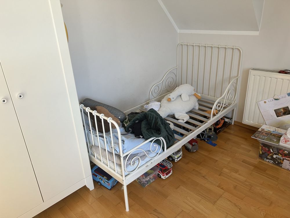 Łóżko białe ikea dziecięce