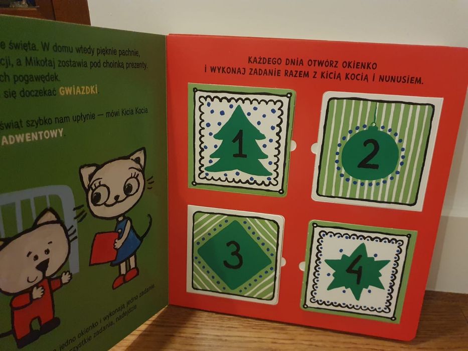 Kicia Kocia zestaw świateczny Nowe Czekamy na świeta, Idą święta