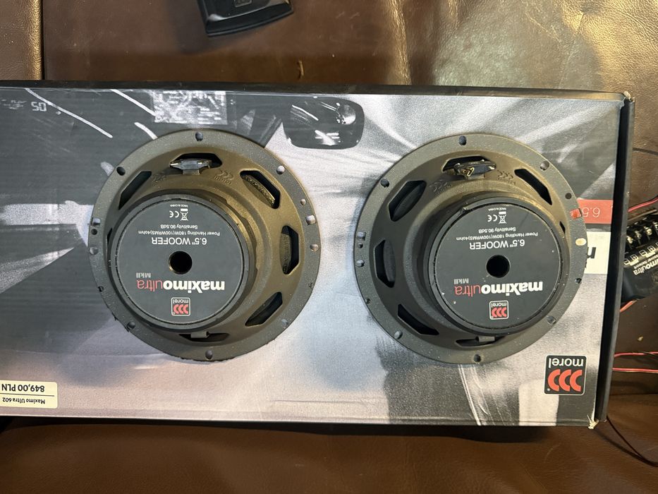 Głośniki samochodowe morel maximo ultra 602 mkII 90/180 rms