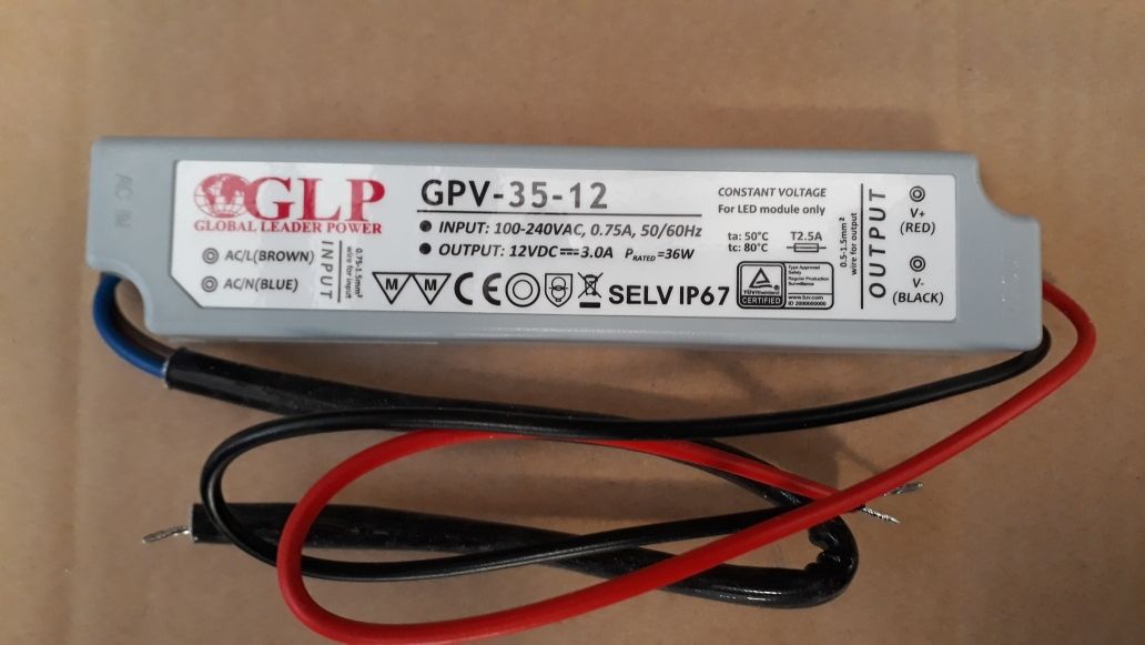 Zasilacz LED 12V 35W IP 67 GPV dc nowy