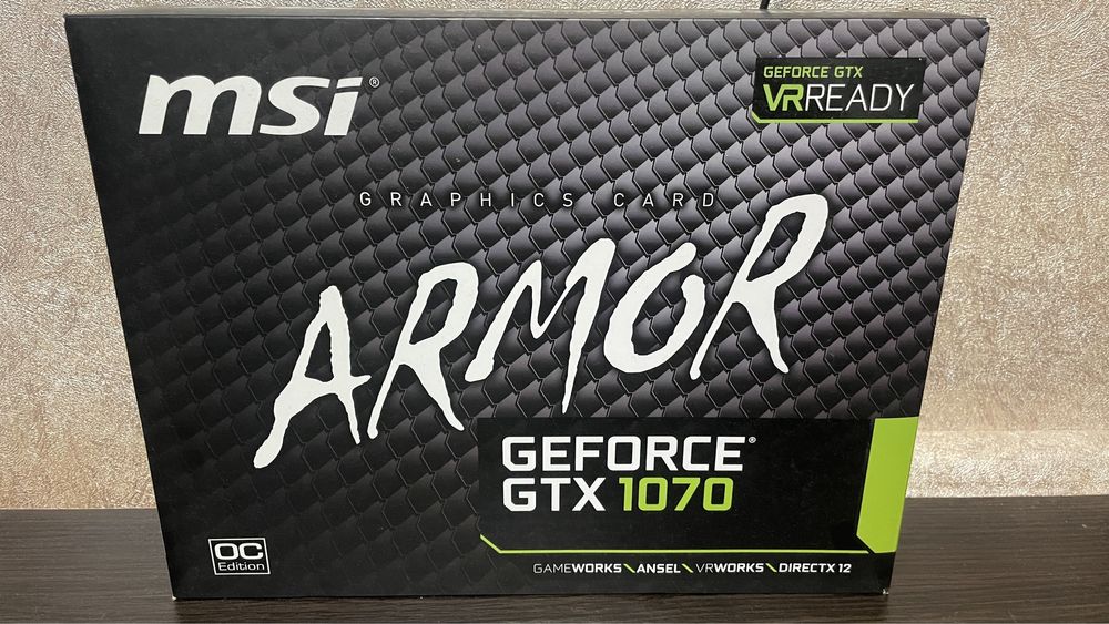 Відеокарта MSI GeForce GTX 1070 ARMOR 8G OC