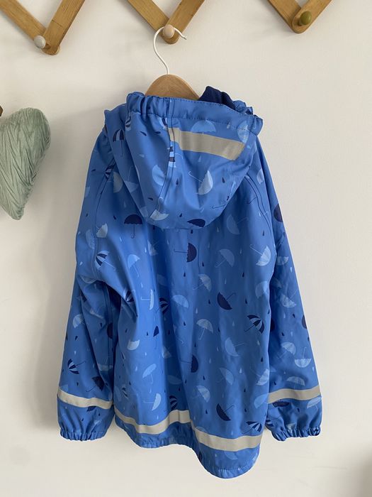 Kurtka jak lindex 134/140 na polarze niebieska nordbjørn w parasolki