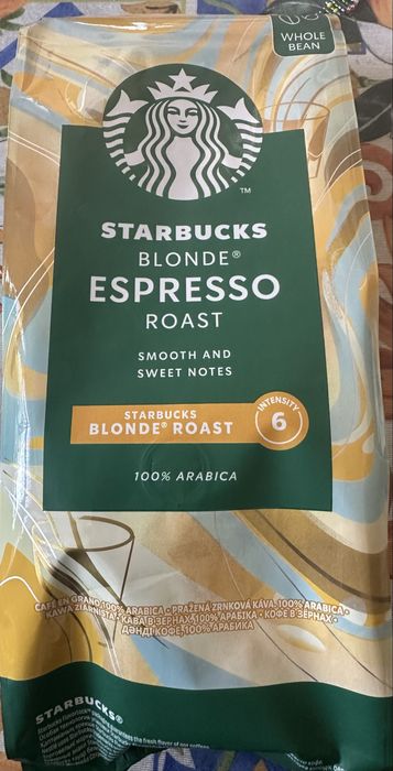 Кава в зернах  кофе в зернах Starbucks blonfe espresso світла 450 грам