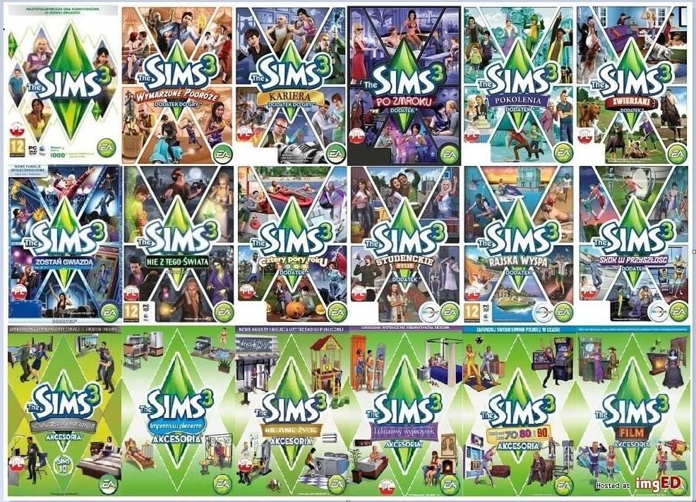 The Sims 3 Pakiet Wszystkich Dodatków na system Windows lub MacOS PL