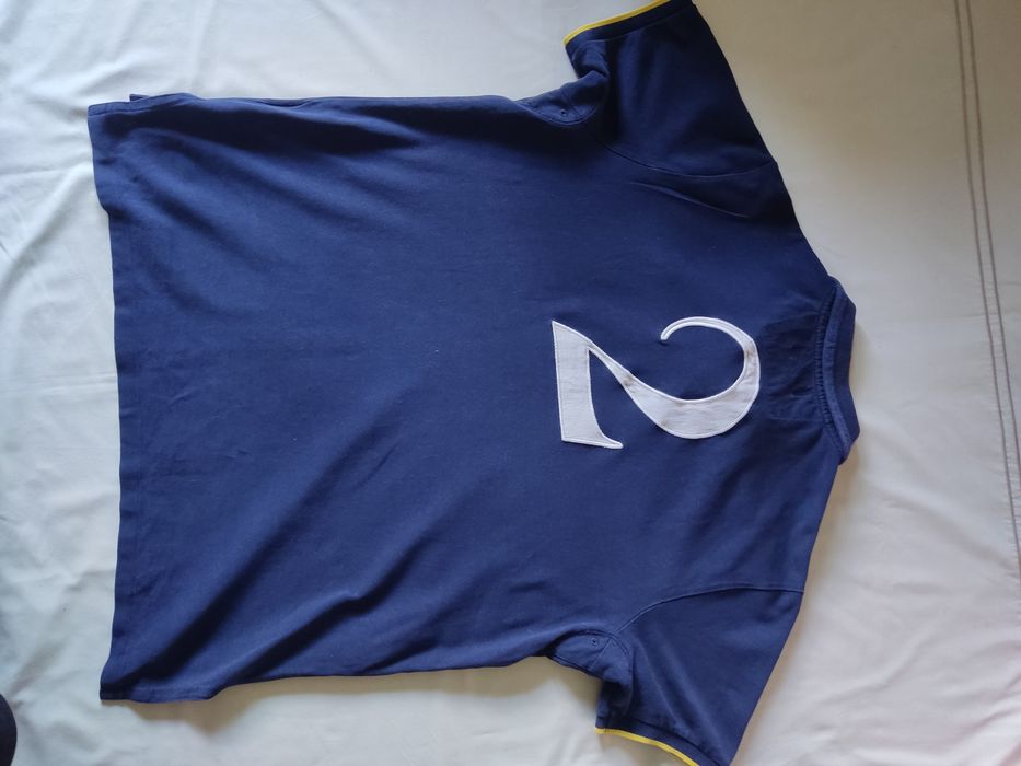 Granatowa koszulka polo Ralph Lauren Chief Keef retro y2k swag XL