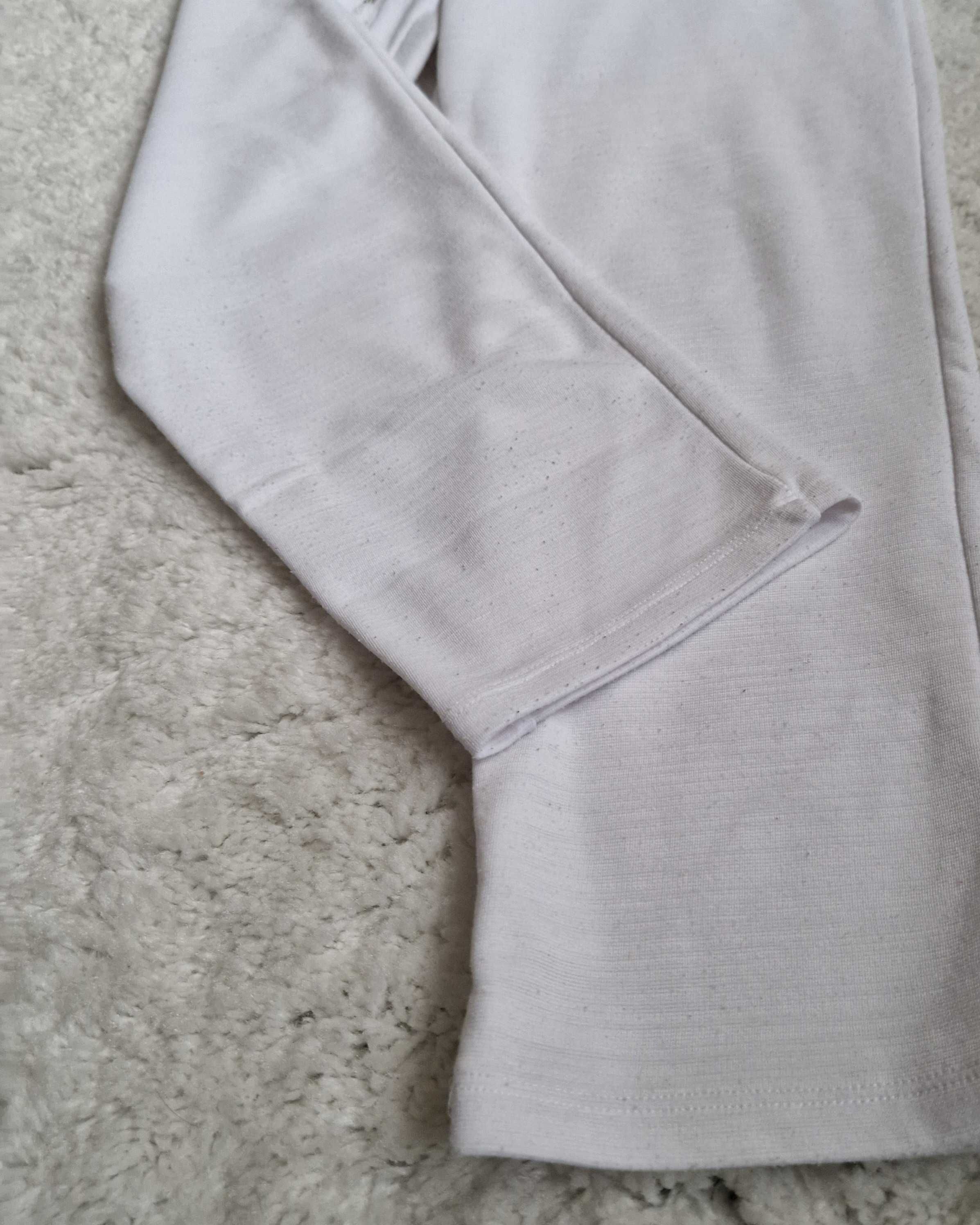 Białe luźne spodnie damskie ZARA r. M/L