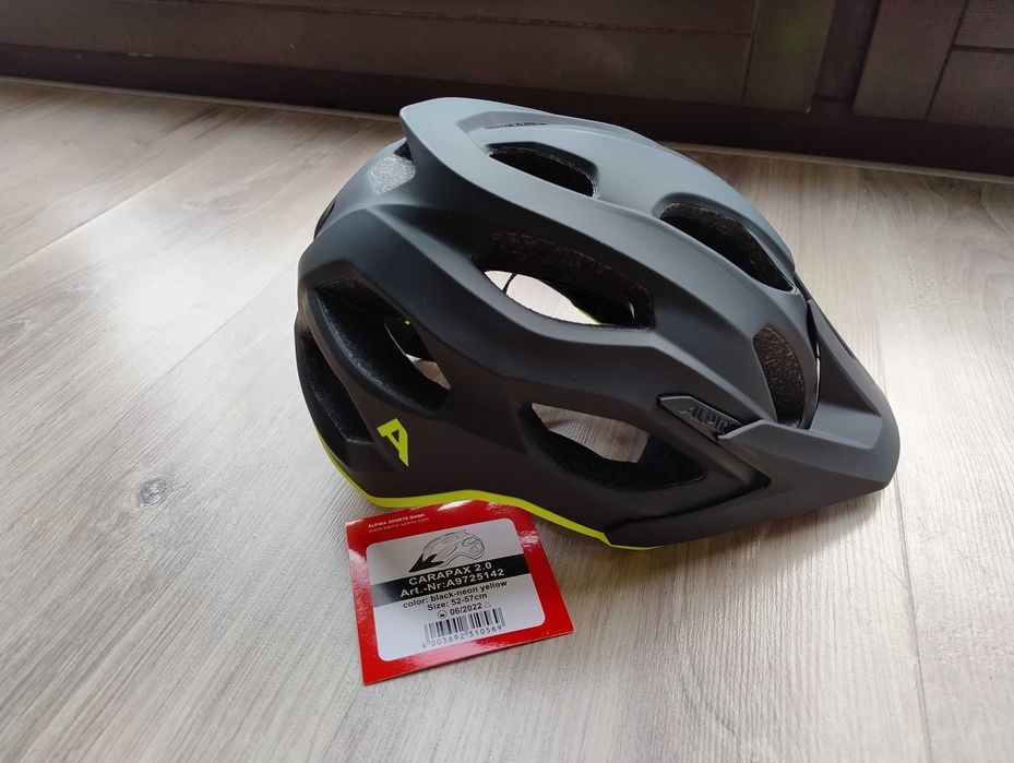 Kask Rowerowy Alpina Carapax 2.0 Black-Neon 52-57 cm – Powystawowy