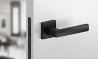 3x Nowe Klamka drzwiowa ibiza czarny mat komplet rozeta klucz wc