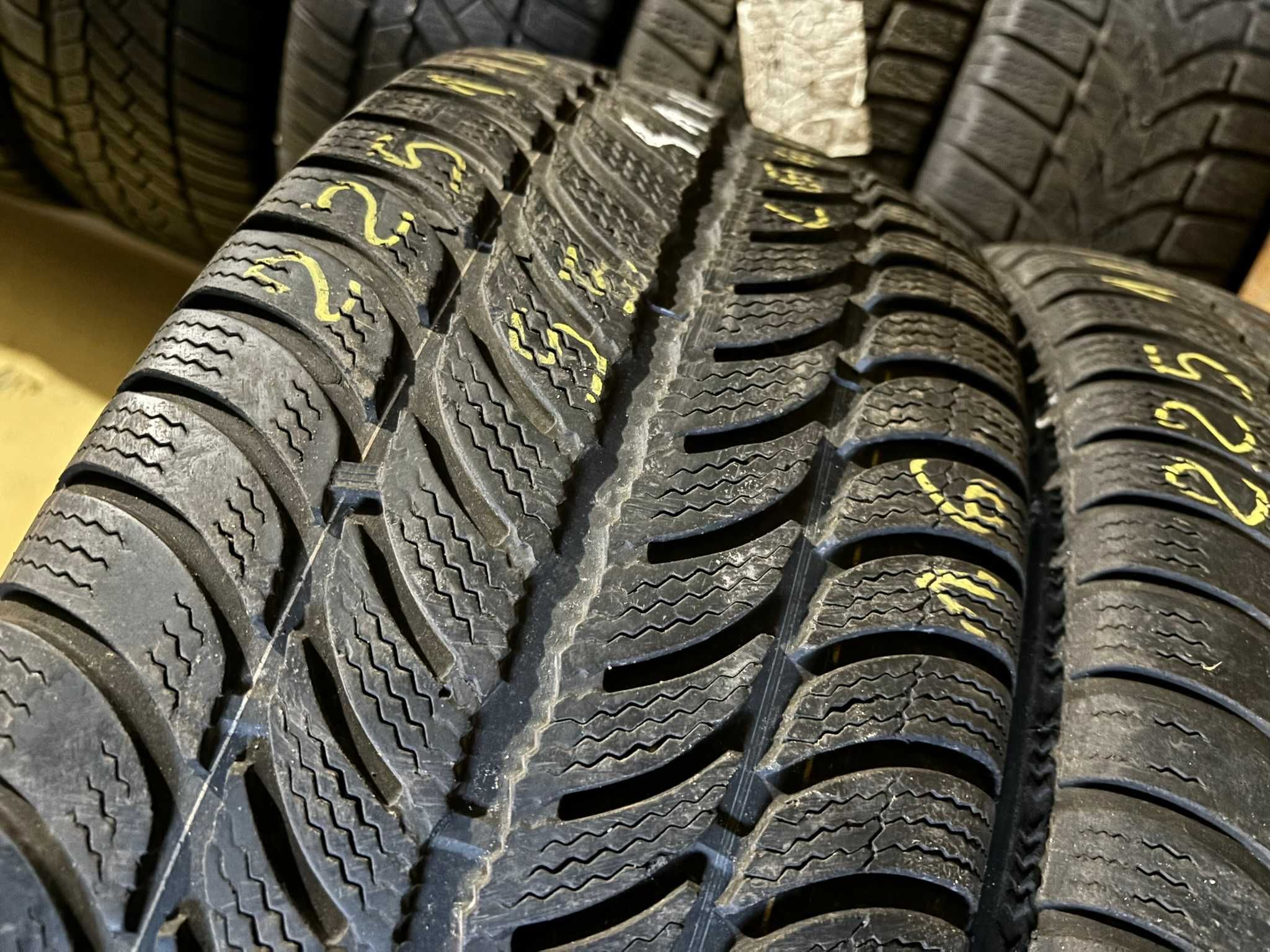 2X Opony Zimowe 225/55R16 95H SAVA ESKIMO S3 5.8MM Sprawdzone Całe!