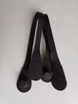 Czarne uchwyty do torebki O Bag Mini, Standard