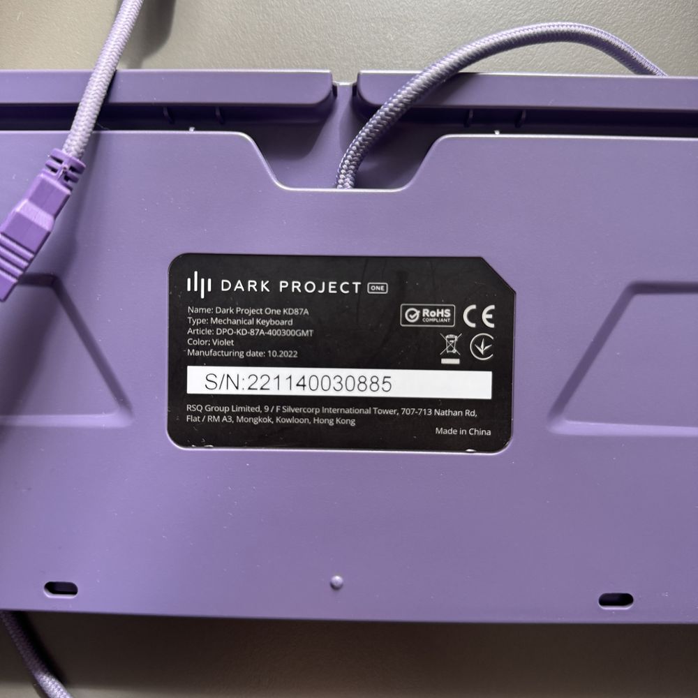 Клавіатура Dark Project KD87A Purple