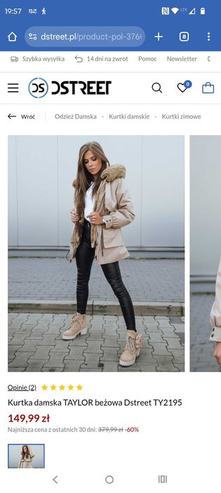 Kurtka zimowa/ wiosenny płaszczyk