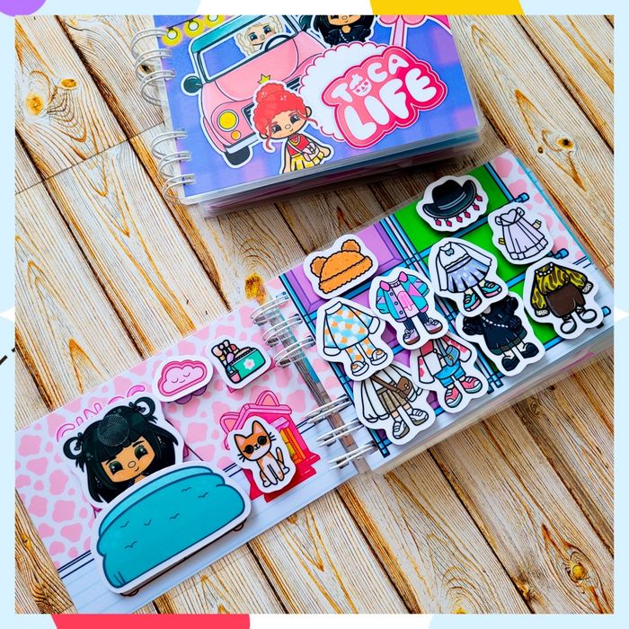 Książka na rzepy Toca Boka domek koleżanek mini. Lamibook