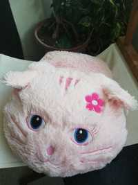 Peluche pantufa gato rosa