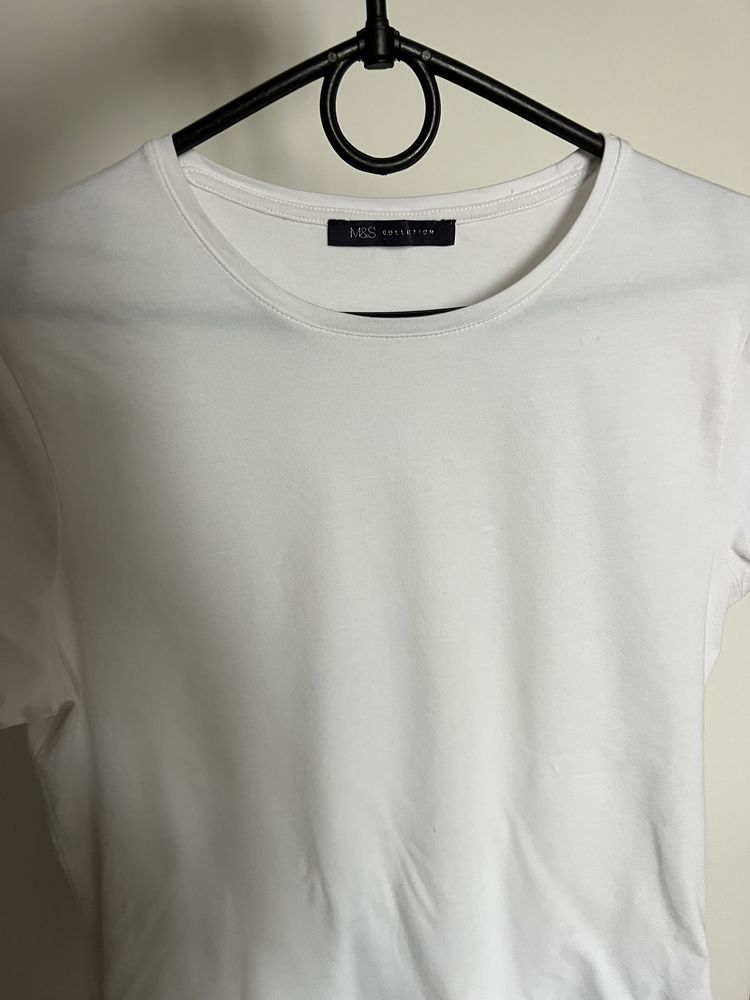 Базовая белая футболка m&s