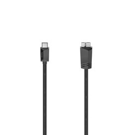 Hama Kabel USB-C-micro USB-B 3.2 Gen 1, 5 Gbit/s 0,75 m, czarny OUTLET