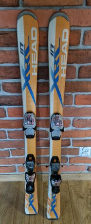 Narty dziecięce head 120 cm + wiązania narciarskie