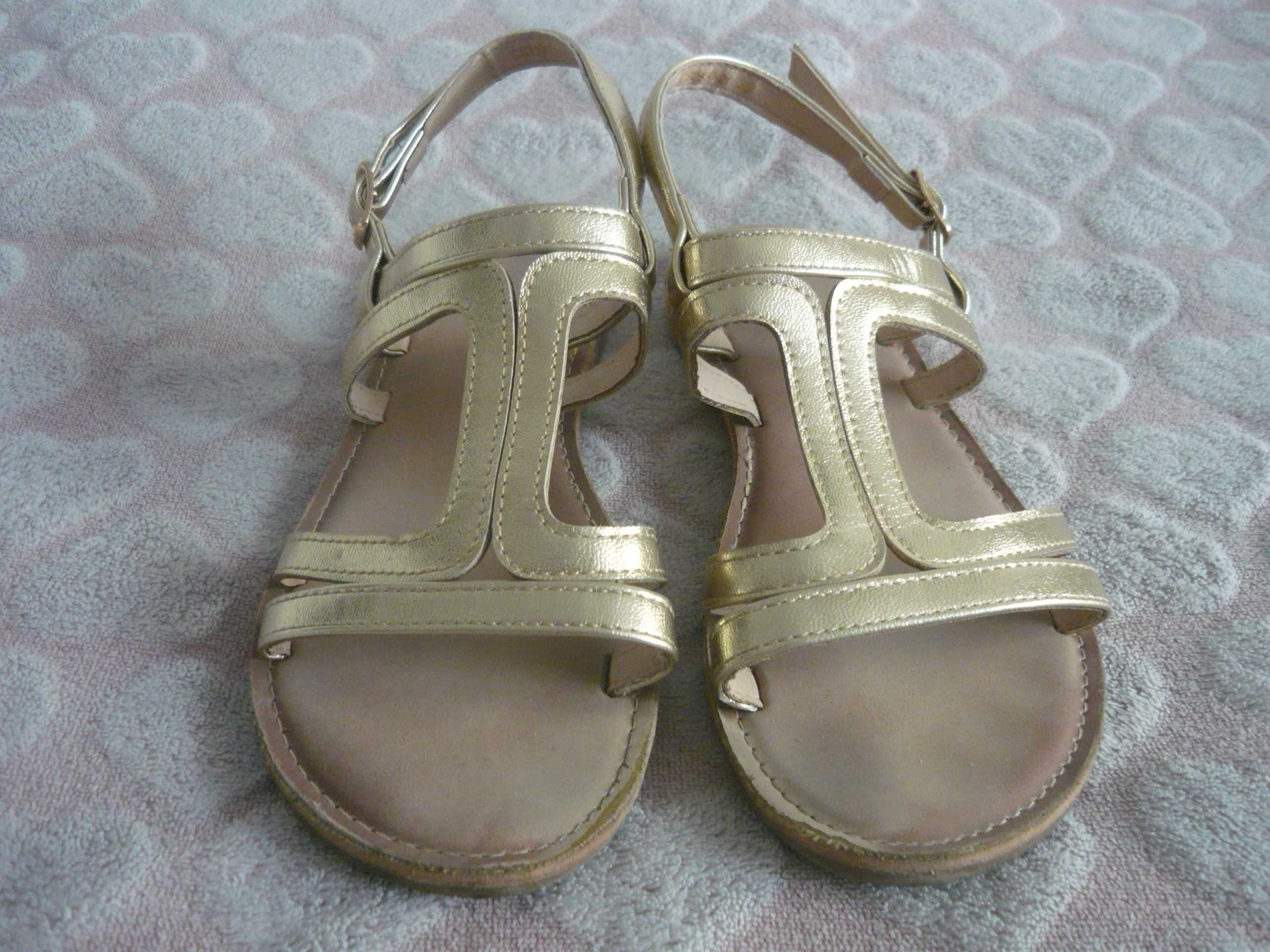 Sandały sandałki Nelli Blu CM210801  Golden rozm 35