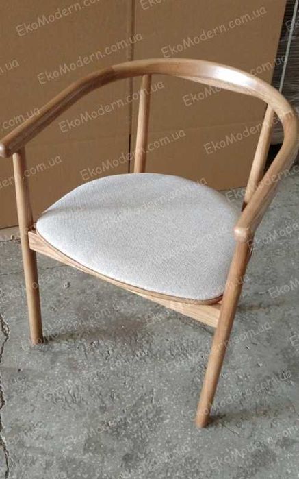 Крісло з підлокітниками із дерева ЯСЕН, ДУБ,БУК для кухні дому та кафе