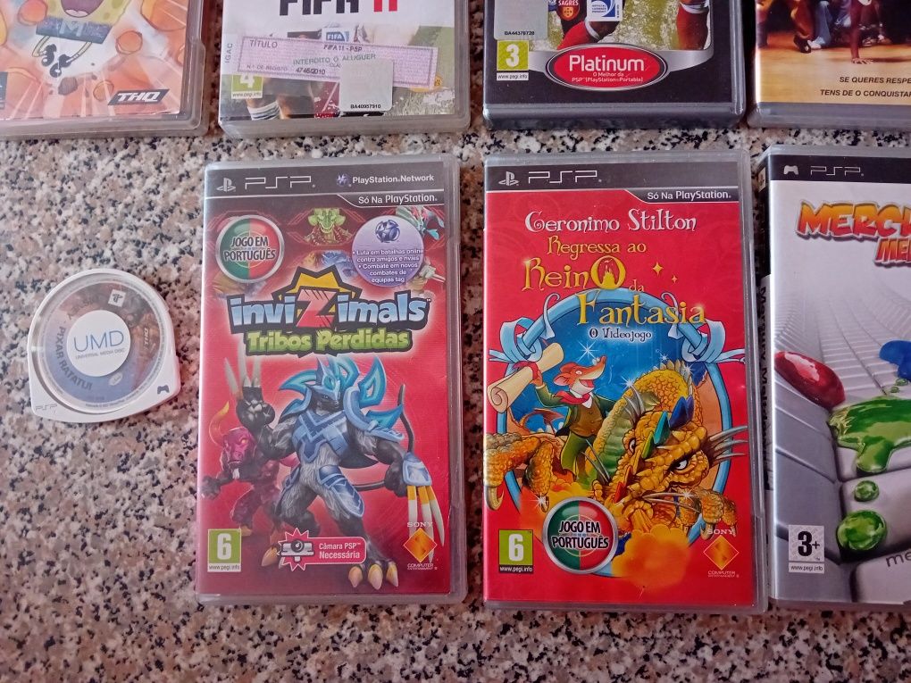 Conjunto de 12 Jogos Psp