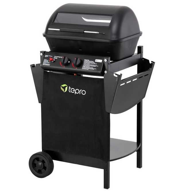 tepro Grill gazowy +kamienie z lawy wulkanicznej Irvine, moc . 5,4 kW