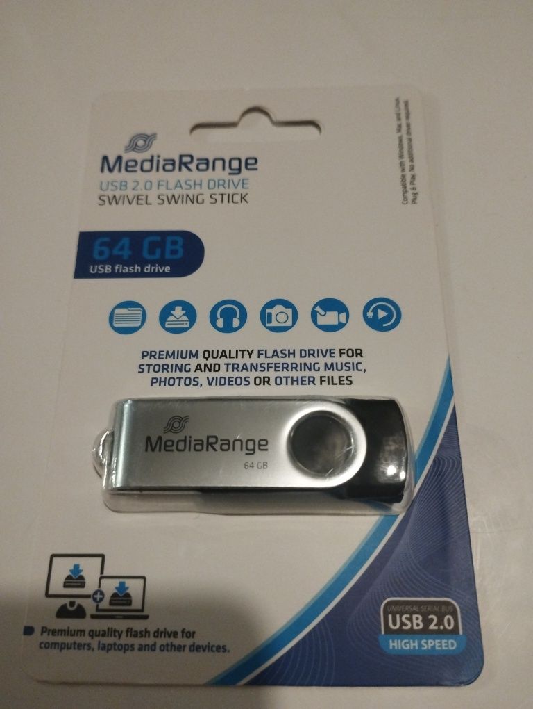 Pen drive 64 GB pamięć flash nowa