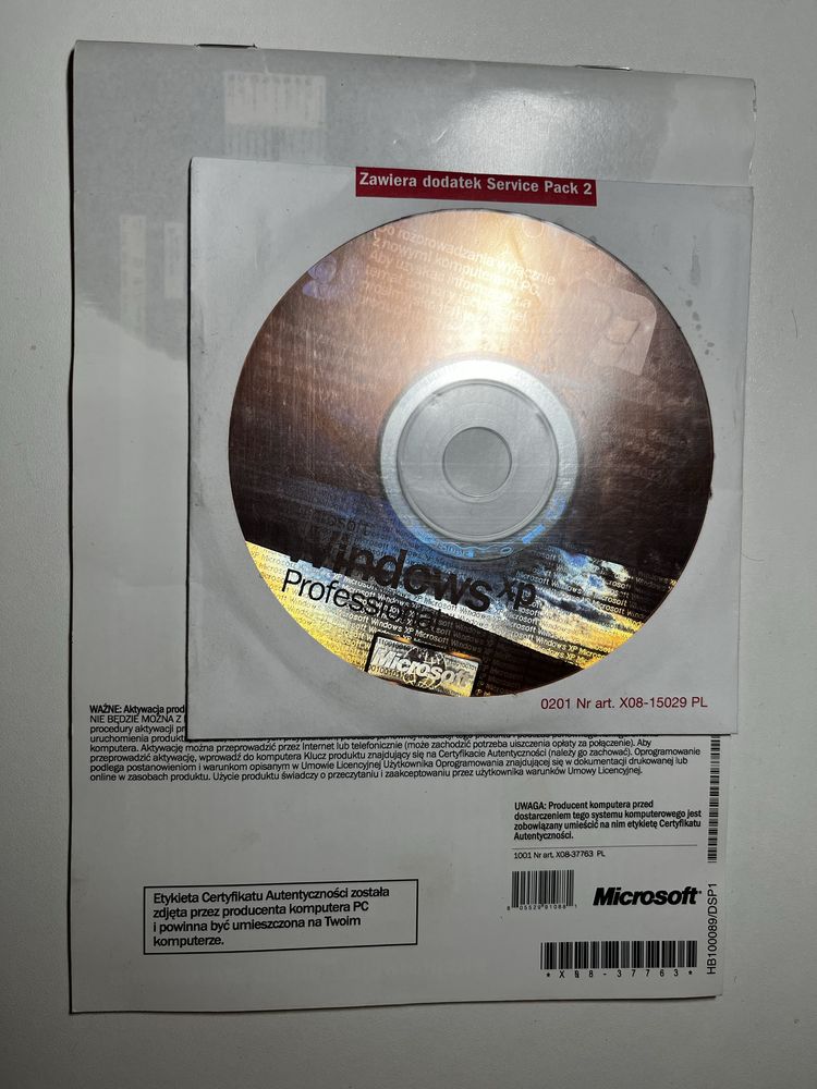 Windows xp profesionall 2002