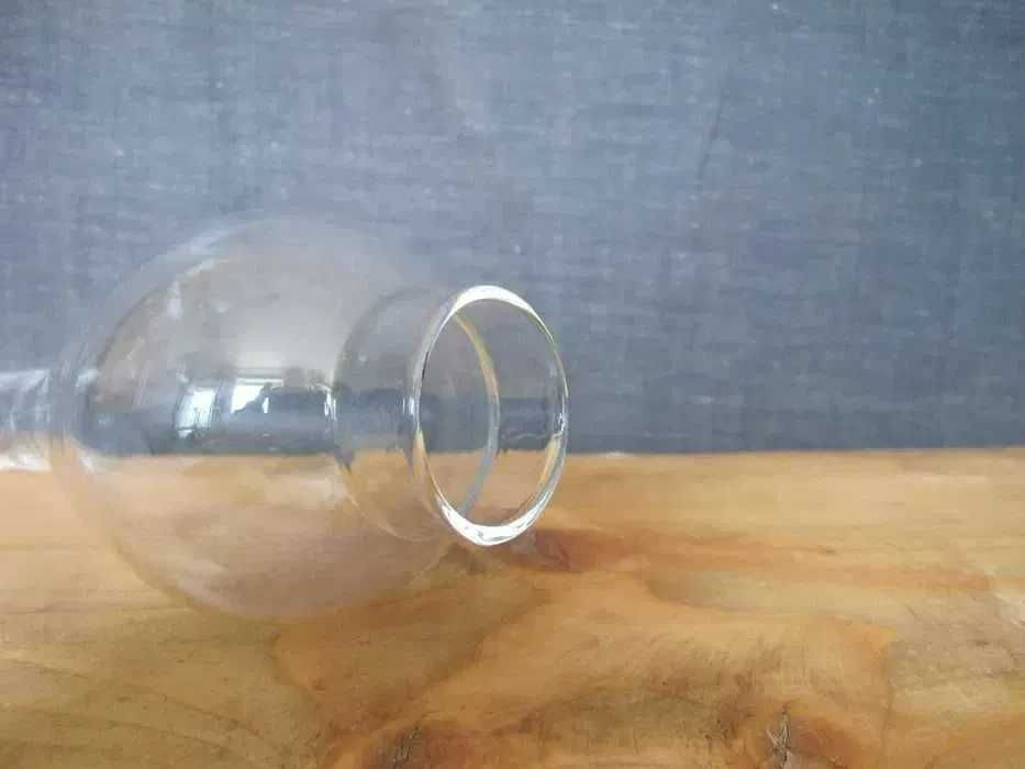 Szklany przeźroczysty klosz/kominek do lampy naftowej_mont 39 mm