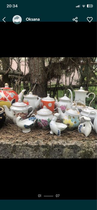 Все чайники и сахарницы по 50 гр