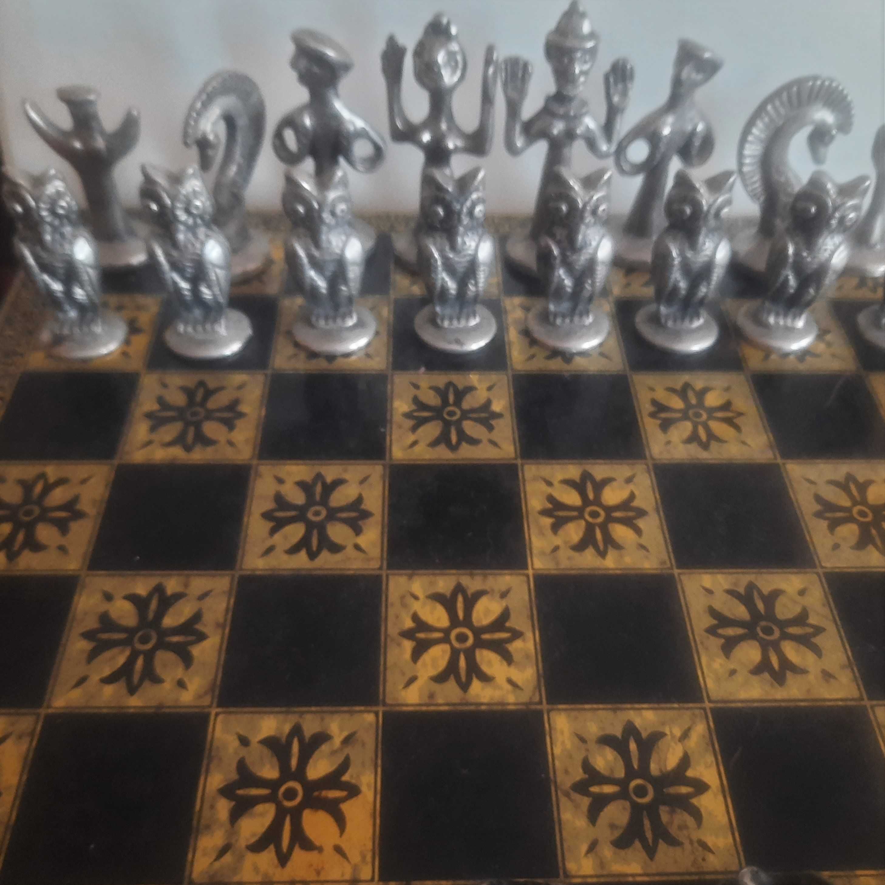 szachy, metalowe