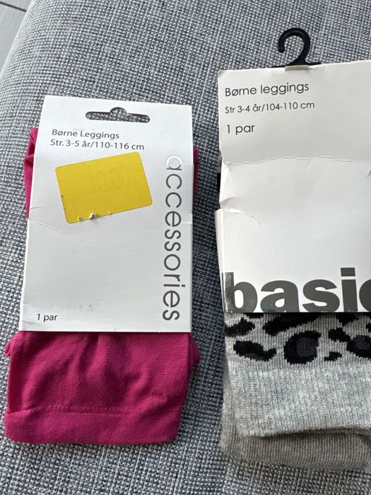 Dwie pary legginsów dla dziewczynki