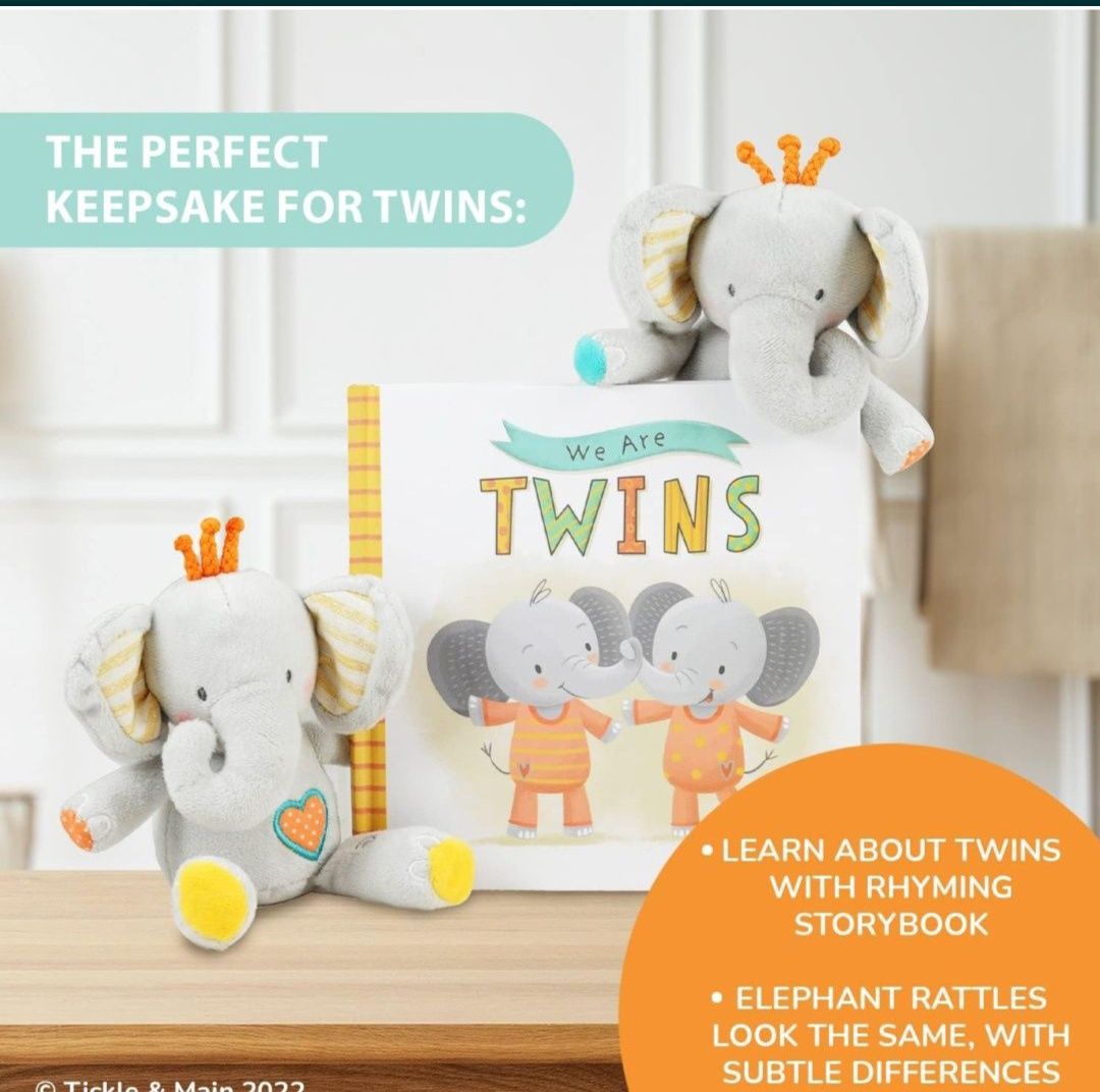 We are Twins — zestaw upominkowy dla bliźniąt dla niemowląt i małych d