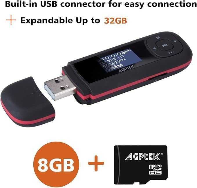 MP3 AGPtek U3  8 GB