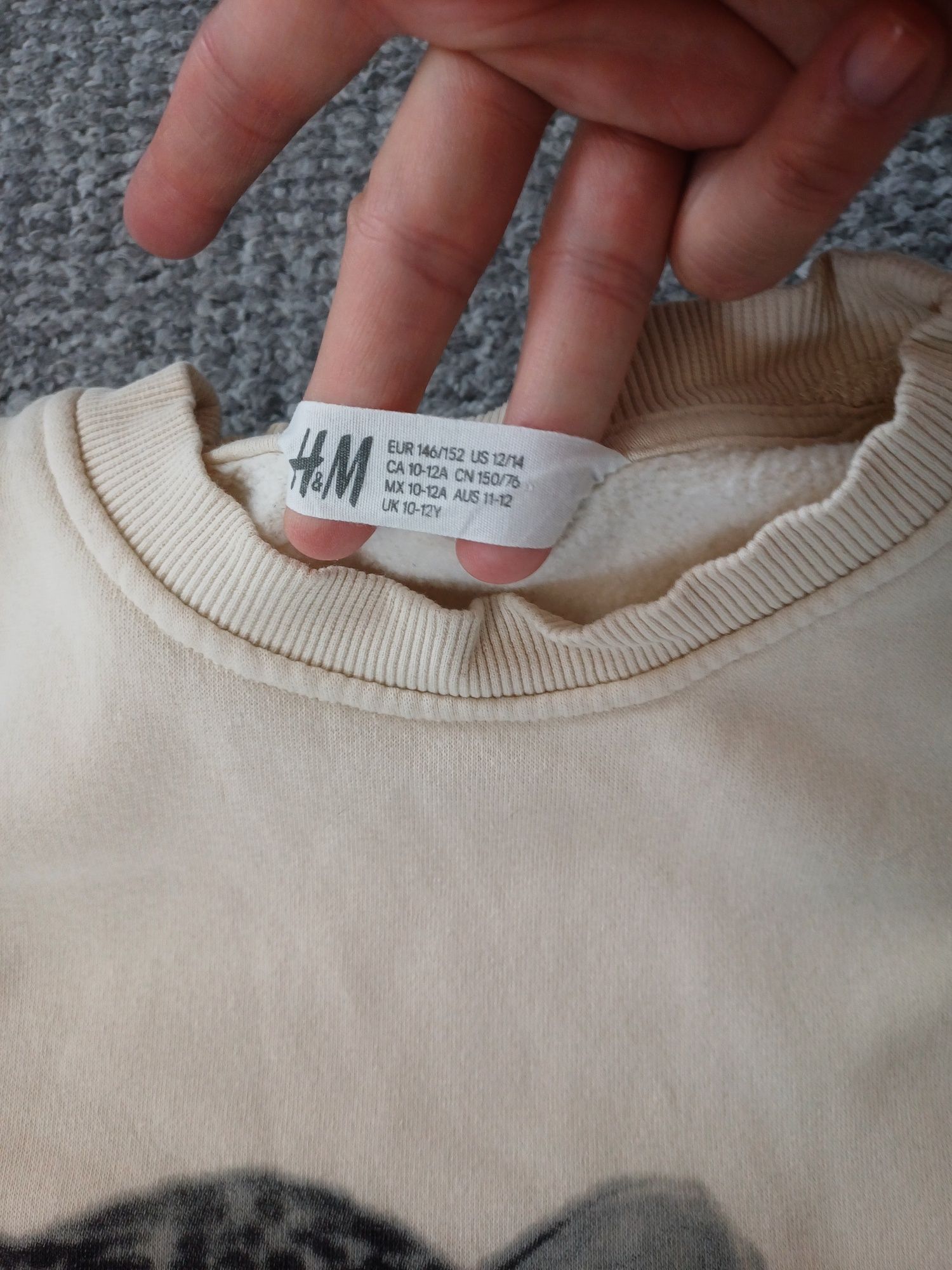 Bluza dresowa dziewczęca H&M 146/152
