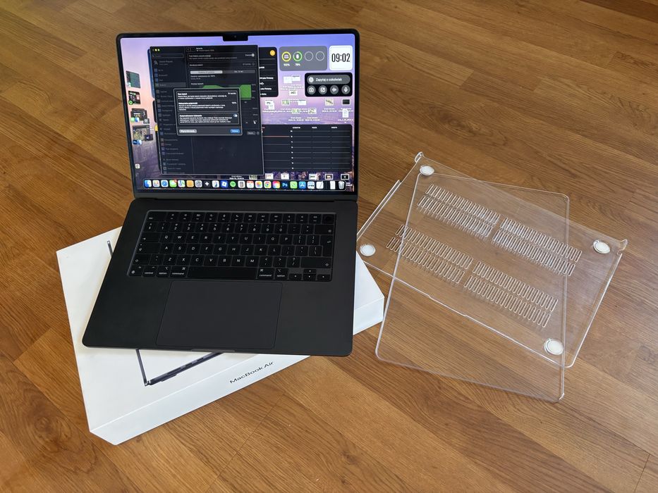 Macbook 15 M3 16/256GB 100% BATERIA GWARANCJA luty+ ETUI GRATIS