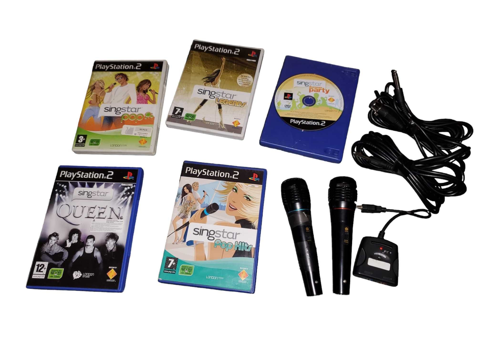 Zestaw Singstar Gry Mikrofony PS2
