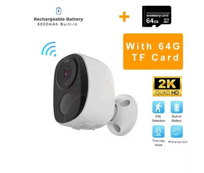 Câmara videovigilância sem fios Wi-Fi